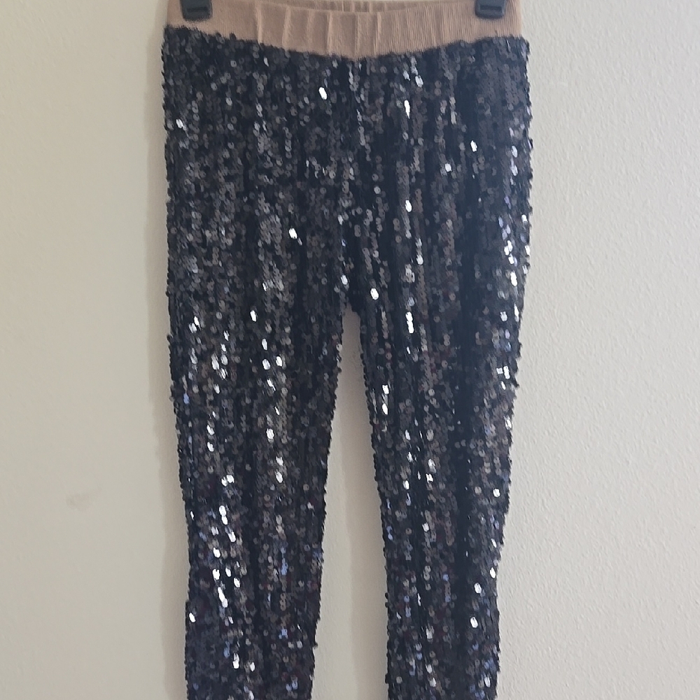 Sequin Leggings - Black